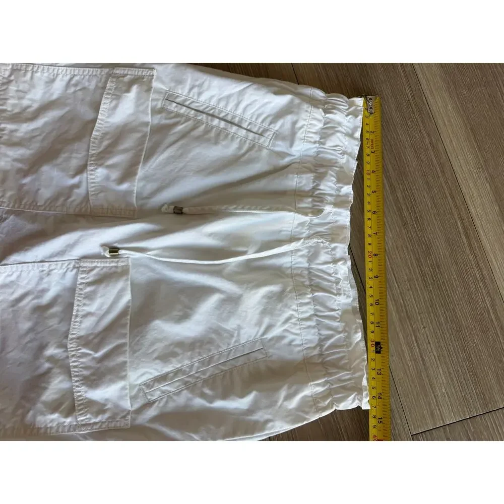 Anthropologie White Cargo Utility Mini Skirt Women Size 4 Cotton